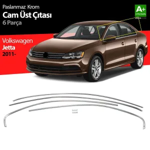 S-Dizayn VW Jetta Krom Cam Üst Çıtası 6 Prç. 2011-2019Araca &Ouml;zel Krom Aksesuar&Uuml;r&uuml;n &Ouml;zellikleri:Krom &uuml;r&uuml;nler ara&ccedil; &uuml;zeri