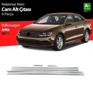 S-Dizayn VW Jetta Krom Cam Çıta 6 Prç 2011-2019Araca &Ouml;zel Krom Aksesuar&Uuml;r&uuml;n &Ouml;zellikleri:Krom &uuml;r&uuml;nler ara&ccedil; &uuml;zerinde uyg