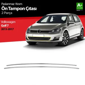S-Dizayn VW Golf 7 Krom Ön Tampon Çıtası 2 Prç. 2013-2017Araca &Ouml;zel Krom Aksesuar&Uuml;r&uuml;n &Ouml;zellikleri:Krom &uuml;r&uuml;nler ara&ccedil; &uuml;z