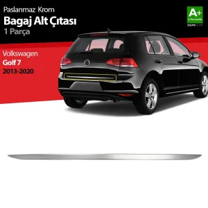 S-Dizayn VW Golf 7 Krom Bagaj Alt Çıta 2013-2020Araca &Ouml;zel Krom Aksesuar&Uuml;r&uuml;n &Ouml;zellikleri:Krom &uuml;r&uuml;nler ara&ccedil; &uuml;zerinde uy
