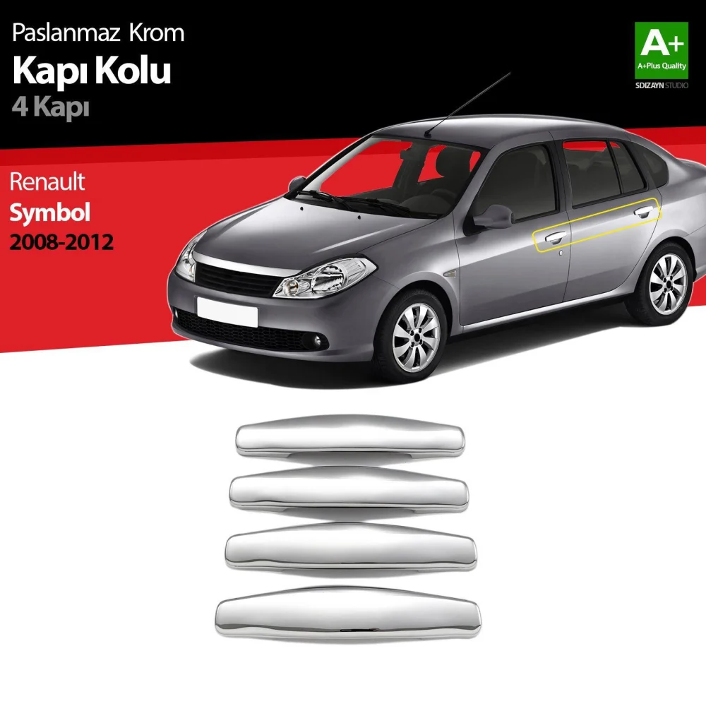 Drs Tuning Renault Symbol 2 Krom Kapı Kolu 4 Kapı 2008-2012
