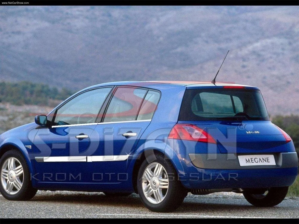 Drs Tuning Renault Megane 2 Krom Yan Kapı Çıtası 4 Prç 2004-2005