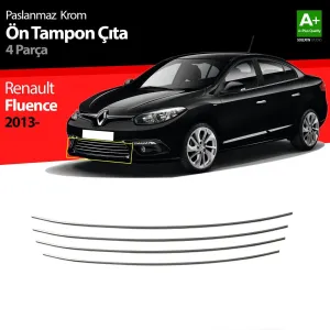 S-Dizayn Renault Fluence Krom Ön Tampon Çıtası 4 Prç. 2013-2016 MakyajlıAraca &Ouml;zel Krom Aksesuar&Uuml;r&uuml;n &Ouml;zellikleri:Krom &uuml;r&uuml;nler ara&