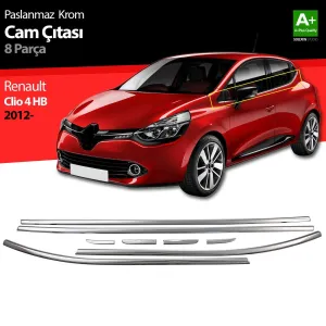 S-Dizayn Renault Clio 4 HB Krom Cam Çıtası 8 Prç. 2012-2019Araca &Ouml;zel Krom Aksesuar&Uuml;r&uuml;n &Ouml;zellikleri:Krom &uuml;r&uuml;nler ara&ccedil; &uuml