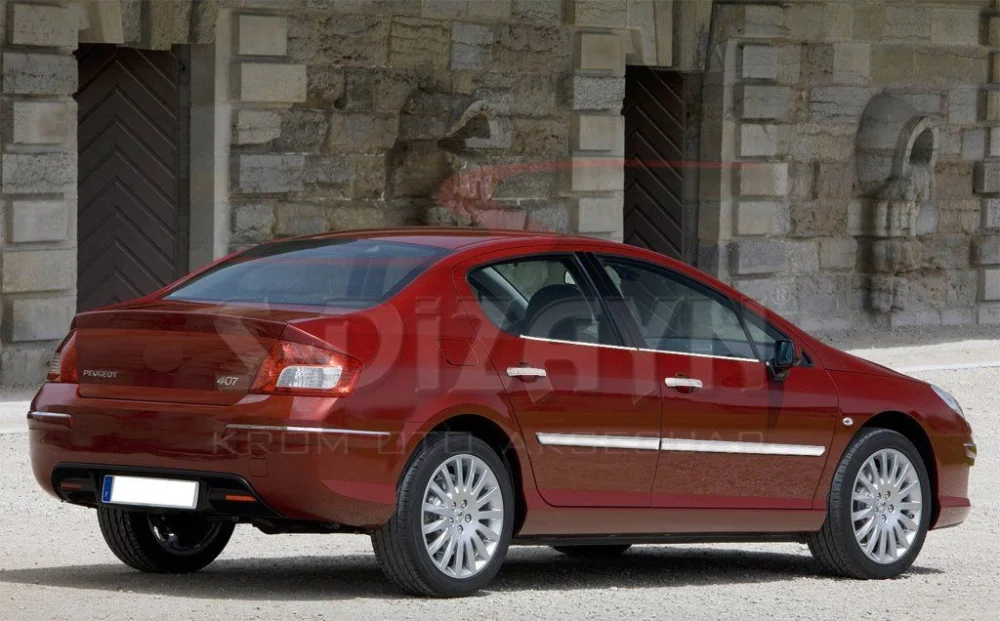 Drs Tuning Peugeot 407 Krom Yan Kapı Çıtası 4 Prç 2004-2010