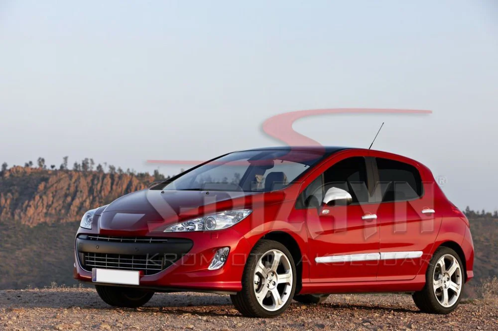 Drs Tuning Peugeot 308 Krom Yan Kapı Çıtası 4 Prç 2007-2013