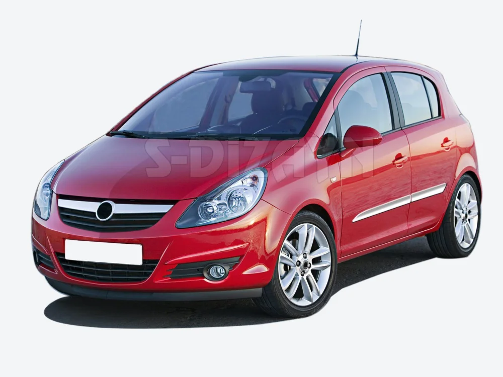 Drs Tuning Opel Corsa D Krom Yan Kapı Çıtası 4 Prç 2007-2014