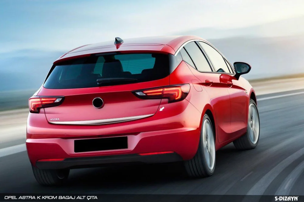Drs Tuning Opel Astra K HB Krom Bagaj Alt Çıta 2015-2022