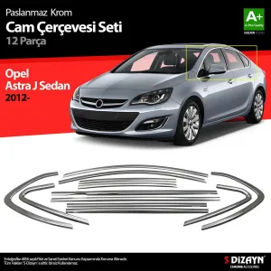 S-Dizayn Opel Astra J SD Krom Cam Çerçeve Seti 12 Prç 2012-2020 (Bütün-Formlu) A+ KaliteAraca &Ouml;zel Krom Aksesuar&Uuml;r&uuml;n &Ouml;zellikleri:Krom &uuml;
