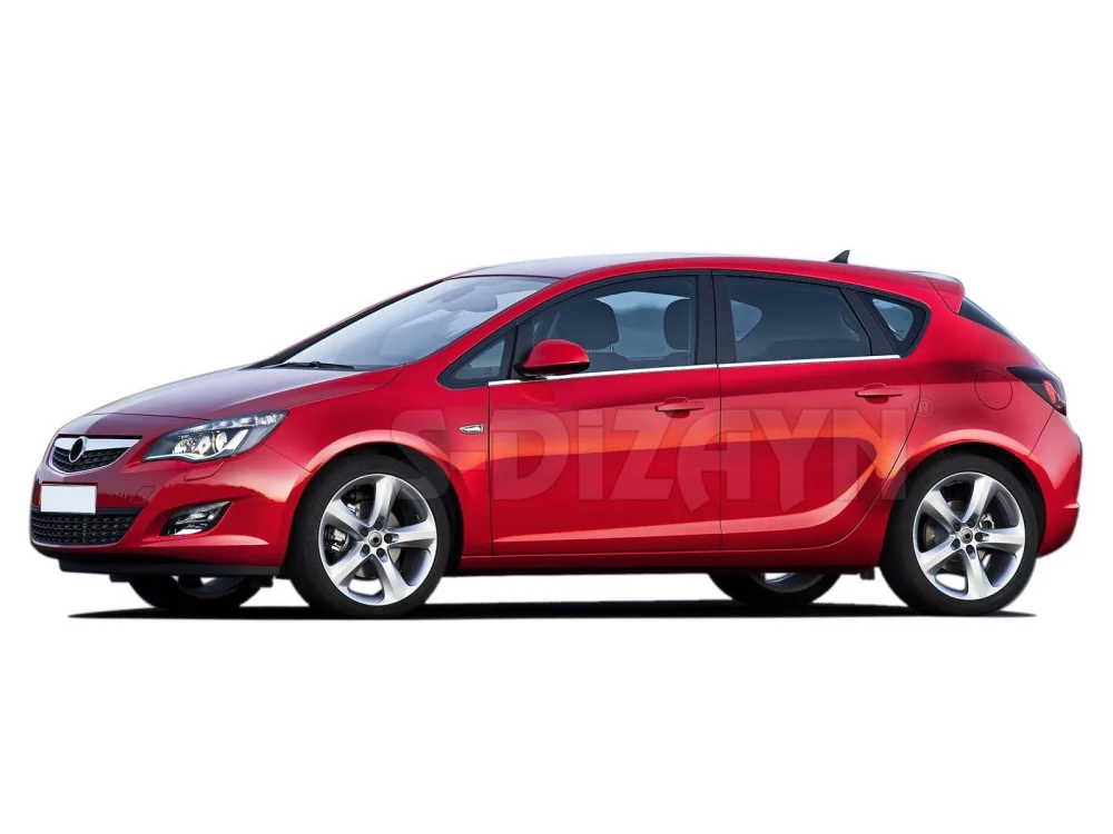 Drs Tuning Opel Astra J HB Krom Cam Çıtası 4 Prç 2010-2015