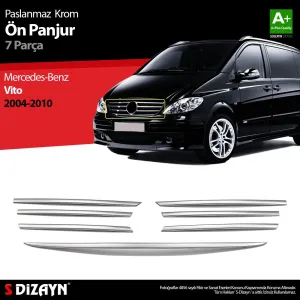 S-Dizayn Mercedes Vito Krom Ön Panjur 7 Prç 2004-2010Araca &Ouml;zel Krom Aksesuar&Uuml;r&uuml;n &Ouml;zellikleri:Krom &uuml;r&uuml;nler ara&ccedil; &uuml;zerin