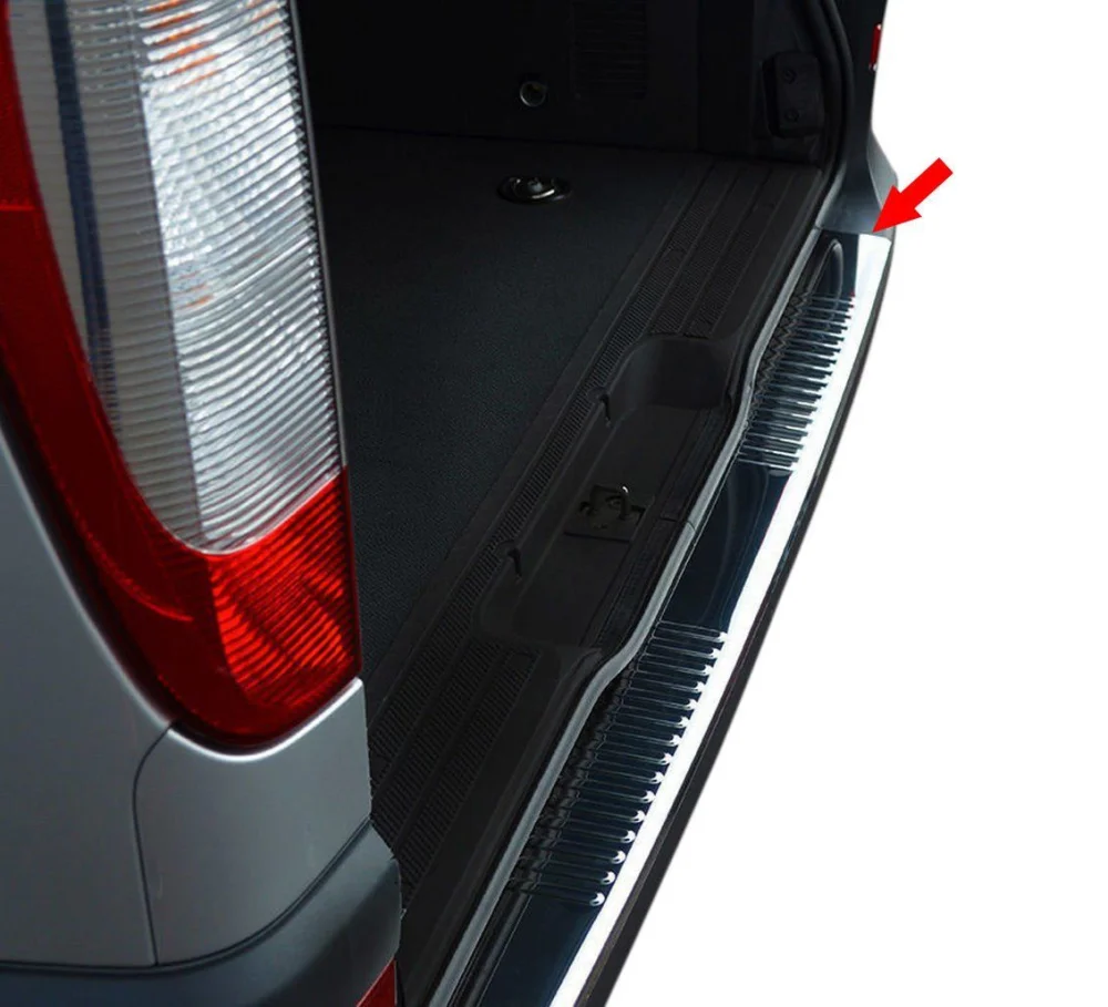 Mercedes Viano Uyumlu W639 Krom Arka Tampon Eşiği 2004-2014