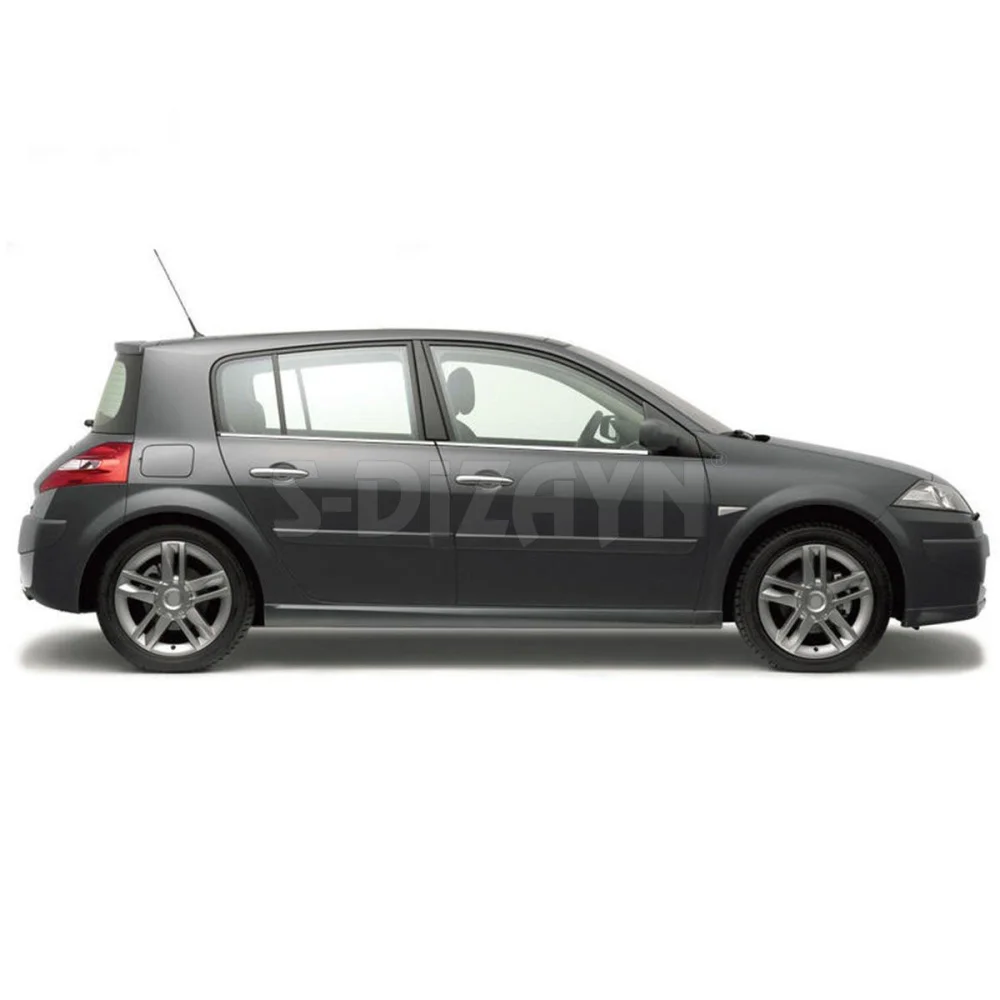 Drs Tuning Renault Megane 2 HB Krom Cam Çıtası 4 Prç 2004-2010