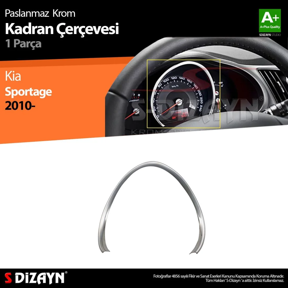 Drs Tuning Kia Sportage Krom Kadran Çerçevesi 2010-2014