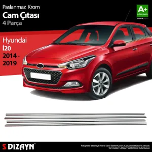 Drs Tuning Hyundai I20 Krom Cam Çıtası 4 Prç. 2014-2020