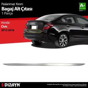 Drs Tuning Honda Civic Krom Bagaj Alt Çıta 2012-2016