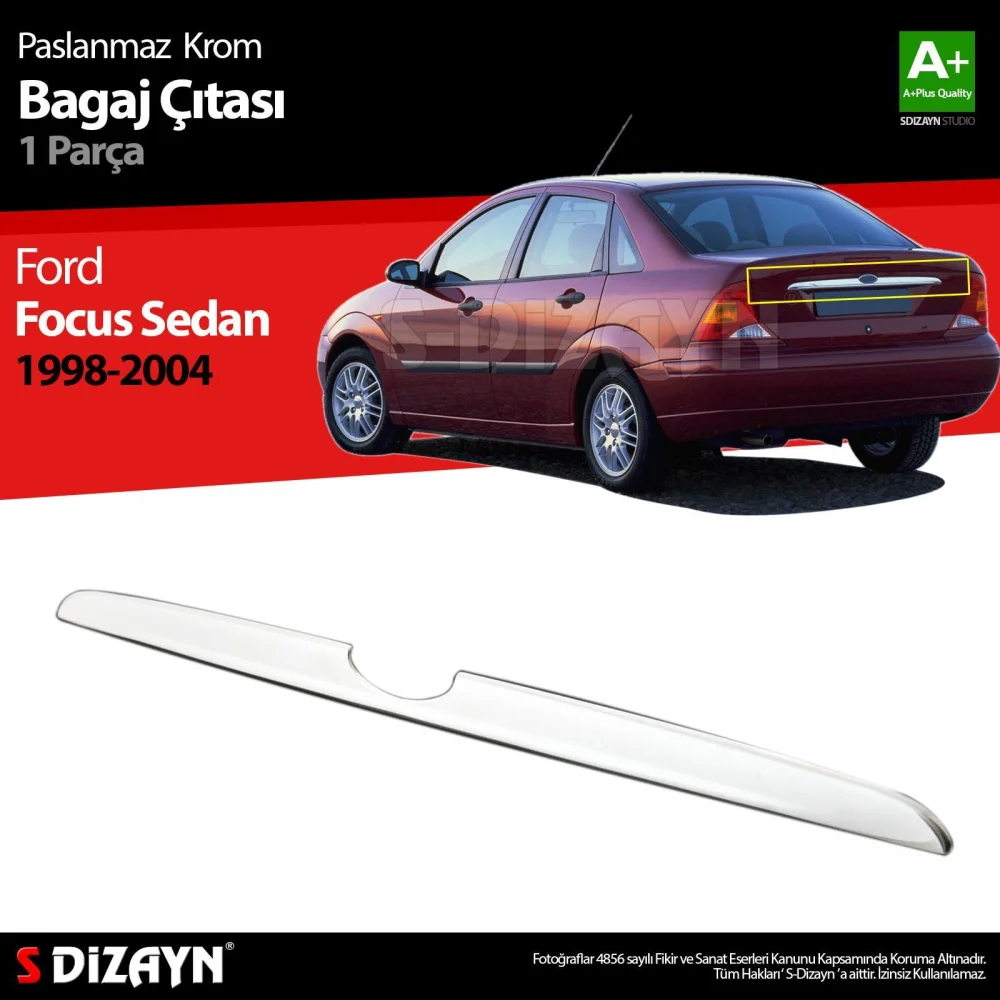 Drs Tuning Ford Focus 1 SD Krom Bagaj Çıtası 1998-2005