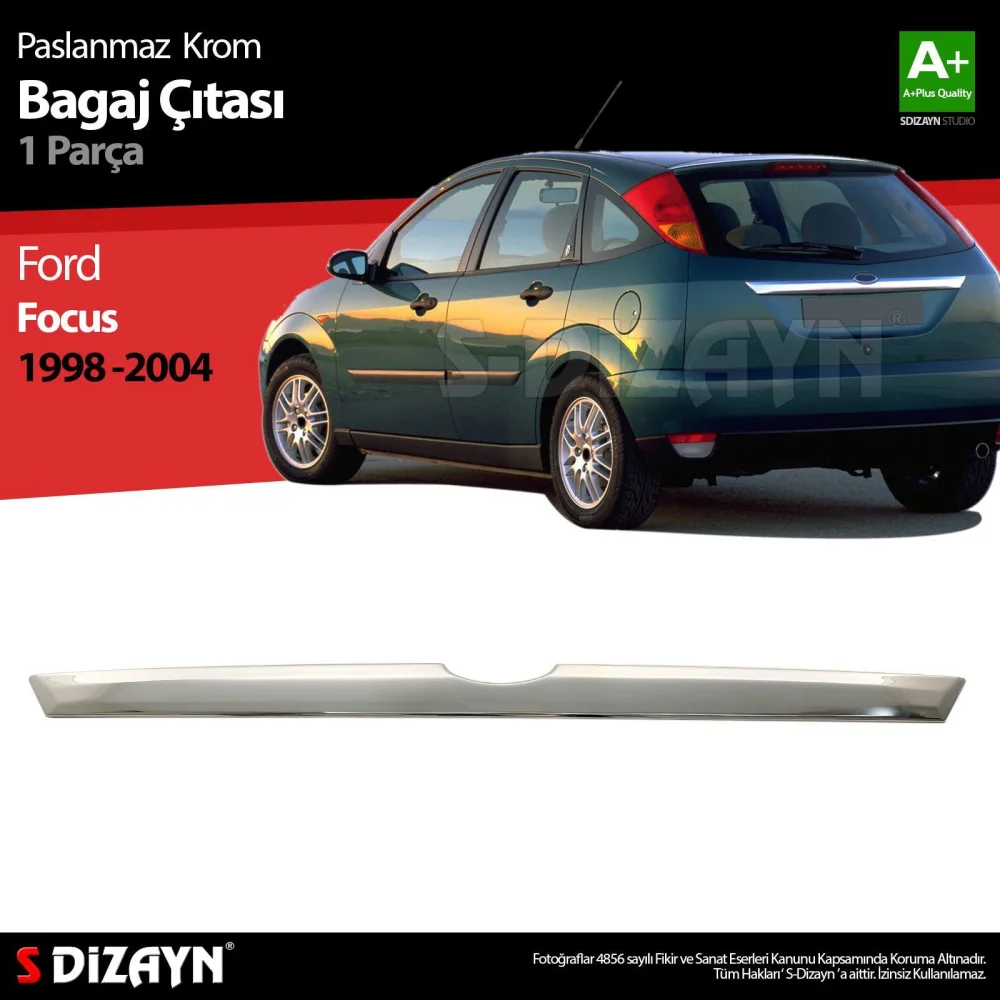 Drs Tuning Ford Focus 1 HB Krom Bagaj Çıtası 1998-2005