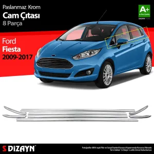 S-Dizayn Ford Fiesta Krom Cam Çıtası 8 Prç 2009-2017Araca &Ouml;zel Krom Aksesuar&Uuml;r&uuml;n &Ouml;zellikleri:Krom &uuml;r&uuml;nler ara&ccedil; &uuml;zerind