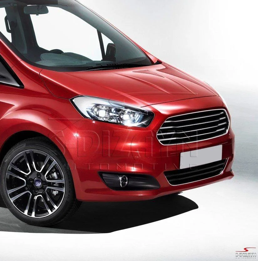 Drs Tuning Ford Courier Krom Sis Farı Çerçevesi 2 Prç 2014-2017