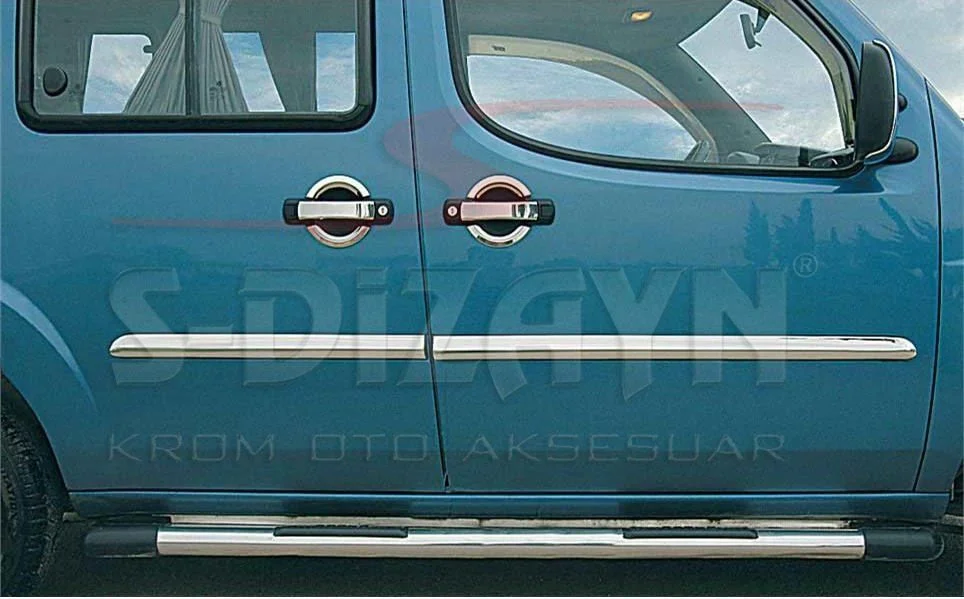 Drs Tuning Fiat Doblo Krom Yan Kapı Çıtası 4 Prç 2000-2006
