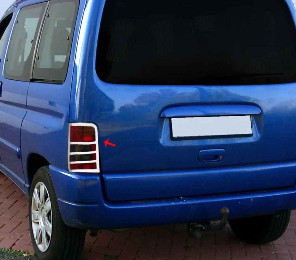 Citroen Berlingo Uyumlu Krom Stop Çerçevesi 2 Parça 1996-2008