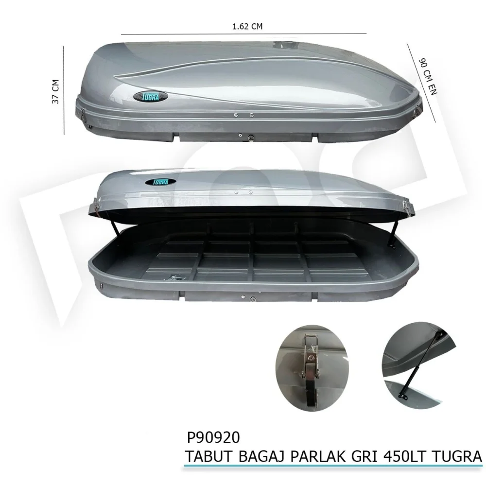 Tabut Port Bagaj Gri 450LT Tuğra
