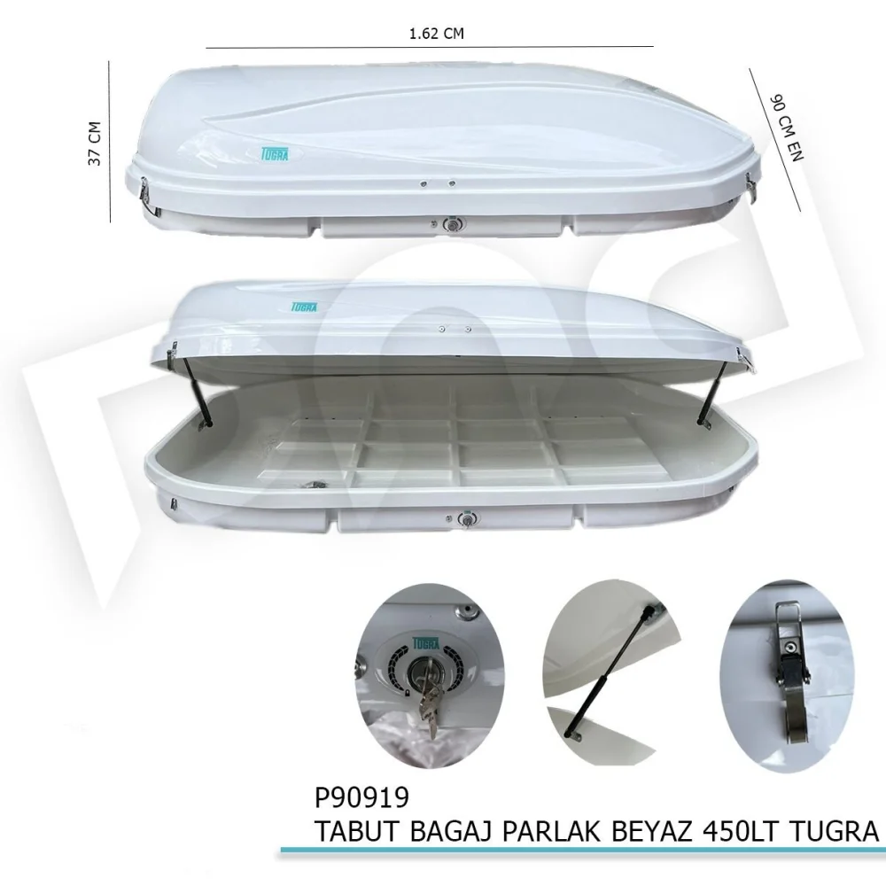 Tabut Port Bagaj Beyaz 450LT Tuğra