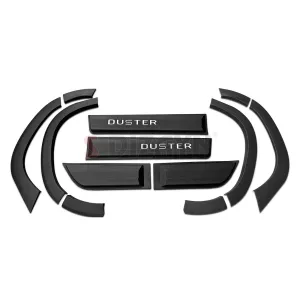 Dacia Duster 2 Kapı Koruma ve Çamurluk Kaplaması Dodik Seti Mat Krom Yazılı 12 Prç 2018-2023 Arası - Görsel 2