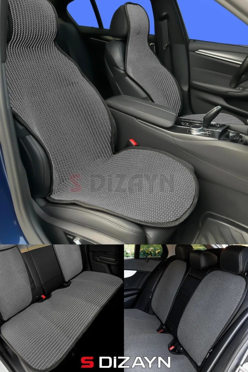 Drs Tuning Oto Koltuk Koruyucu Kılıf Set Füme Universal 2+3 Parça Ön Arka
