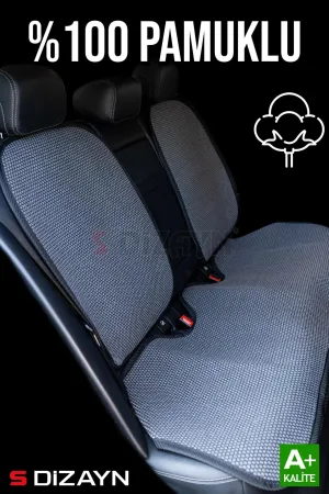 Drs Tuning Oto Koltuk Koruyucu Kılıf Set Füme Universal 2+3 Parça Ön Arka - Görsel 3