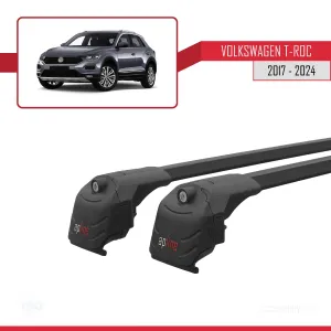 Volkswagen T-Roc 2017 ve Sonrası ile uyumlu ACE-2 Ara Atkı Tavan Barı SİYAH thumb 3