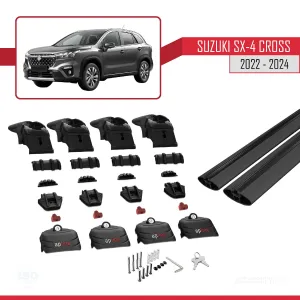 Suzuki SX4 S-Cross 2022 ve Sonrası ile uyumlu ACE-2 Ara Atkı Tavan Barı SİYAH - Görsel 4