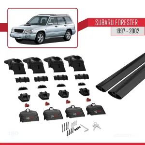 Subaru Forester (SF) 1997-2002 Arası ile uyumlu ACE-2 Ara Atkı Tavan Barı SİYAH - Görsel 4