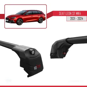 Seat LEON MK4 (KL1/KL8) ST 2021 ve Sonrası ile uyumlu ACE-2 Ara Atkı Tavan Barı SİYAH thumb 4