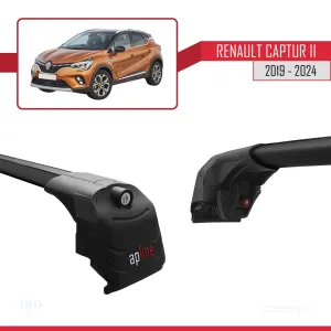 Renault Captur II 2019 ve Sonrası ile Uyumlu ACE-2 Ara Atkı Tavan Barı SİYAH thumb 3
