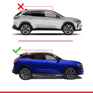 Renault Austral 2022 ve Sonrası ile uyumlu ACE-2 Ara Atkı Tavan Barı SİYAH - Görsel 2