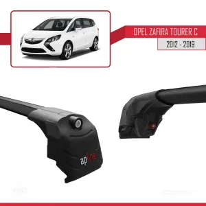 Opel - Vauxhall Zafira Tourer C 2012-2019 Arası ile uyumlu ACE-2 Ara Atkı Tavan Barı SİYAH - Görsel 3