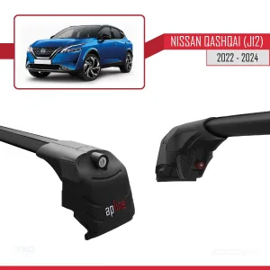 Nissan Qashqai 2022 ve Sonrası ile uyumlu ACE-2 Ara Atkı Tavan Barı SİYAH thumb 4