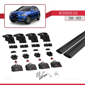 Mitsubishi ASX / RVR (MK3) 2010-2023 Arası ile uyumlu ACE-2 Ara Atkı Tavan Barı SİYAH thumb 4