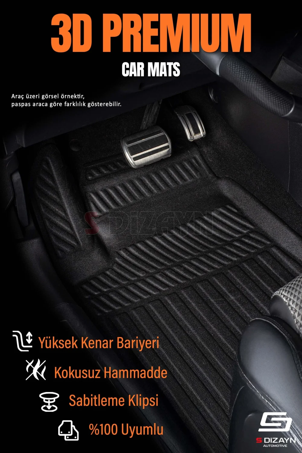 Drs Tuning Peugeot 208 Hybrid 1.2 3D Pro Havuzlu Paspas 2025 Üzeri A+ Kalite