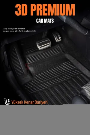 Drs Tuning Fiat Pratico Panelvan 3D Pro Havuzlu Paspas Ön 2'Li 2010 Üzeri A+ Kalite - Görsel 2