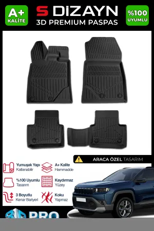 Drs Tuning Jeep Compass 3D Pro Havuzlu Paspas 2026 Üzeri A+ Kalite