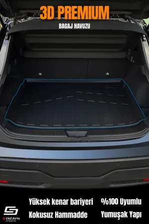 Drs Tuning VW Tiguan 3D Pro Havuzlu Paspas ve Bagaj Havuzu Seti (2'li SET) 2024 Üzeri A+ Kalite - Görsel 5