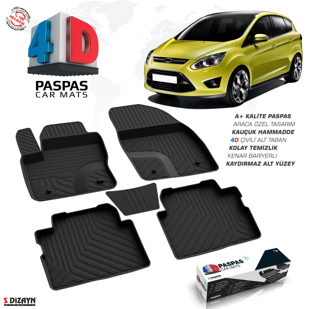 Drs Tuning Ford C-Max 4D Havuzlu Paspas 2010-2019 A+ Kalite