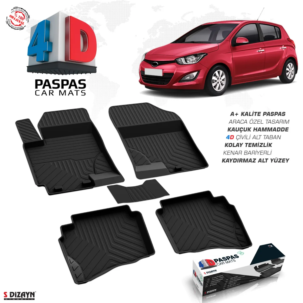 Drs Tuning Hyundai i20 4D Havuzlu Paspas 2009-2014 A+Kalite