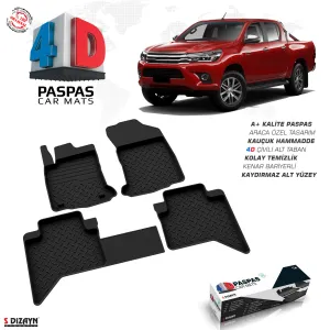 Drs Tuning Toyota Hilux 8 4D Havuzlu Paspas 2015-2022 A+Kalite