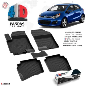 Drs Tuning Kia Rio 3 4D Havuzlu Paspas 2011-2016 A+Kalite