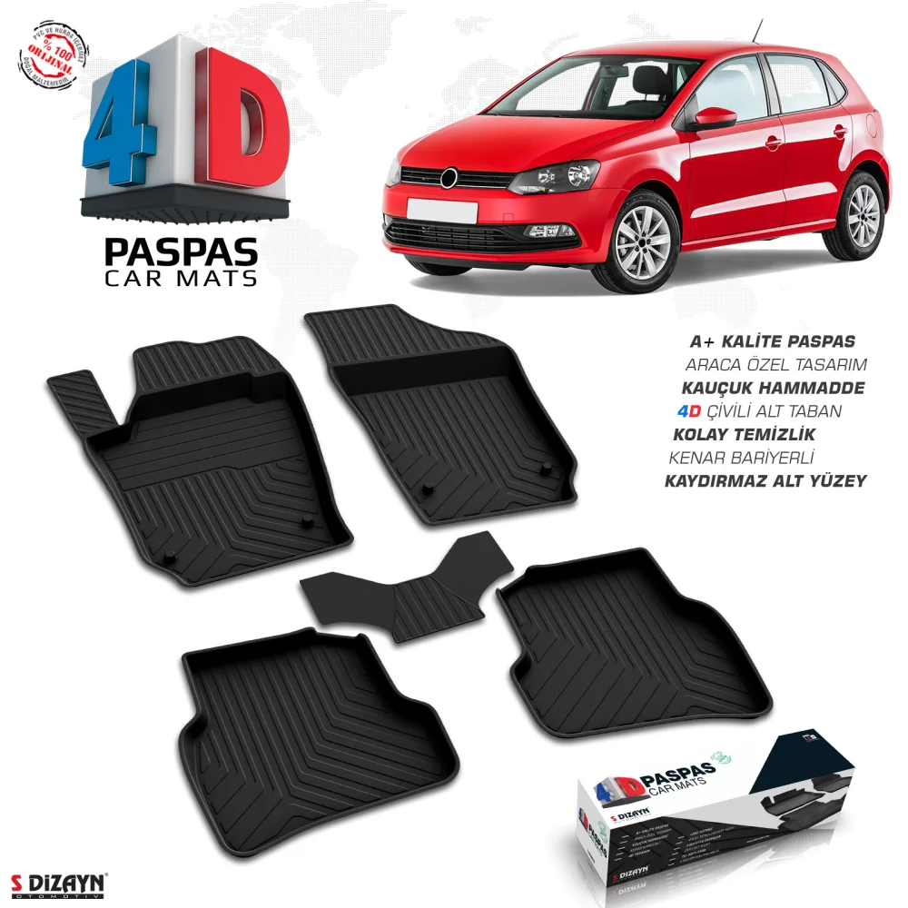 Drs Tuning VW Polo 6R 4D Havuzlu Paspas 2009-2017 A+Kalite