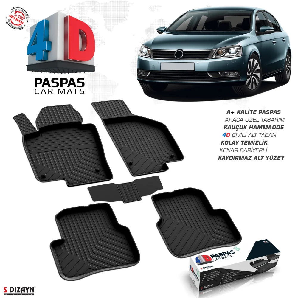 Drs Tuning VW Passat B7 4D Havuzlu Paspas 2011-2014 A+Kalite
